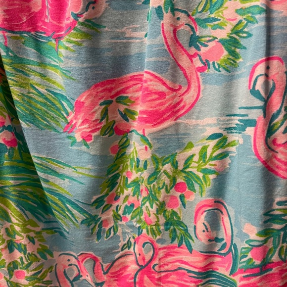 Lilly Pulitzer new Flamingo Floridita shirt xxs - Picture 3 of 5
